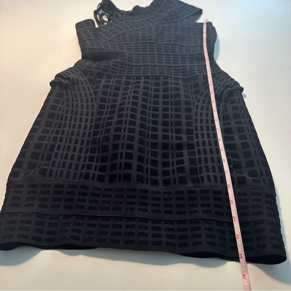 HERVE LEGER BATEAU MINI BLACK DRESS SIZE M - Picture 11 of 16